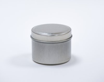 Металева срібна баночка 60мл JAR-IRO_SIER_60 фото