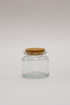 Скляна прозора баночка з корковою кришкою 100 мл JAR-GLA_PRRK_100 фото